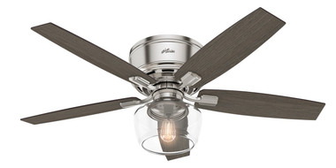 Hunter - 53394 - 52"Ceiling Fan - Bennett - Brushed Nickel