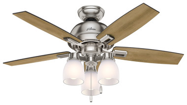 Hunter - 52230 - 44Ceiling Fan - Donegan - Brushed Nickel