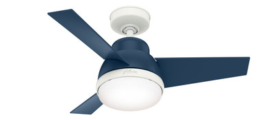 Hunter - 51838 - 36"Ceiling Fan - Valda - Indigo Blue