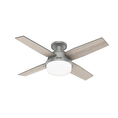 Hunter - 51757 - 44" Ceiling Fan - Dempsey - Matte Silver