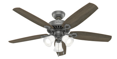 Hunter - 51110 - 52" Ceiling Fan - Builder - Matte Silver
