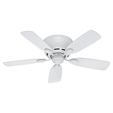 Hunter - 51059 - 42" Ceiling Fan - Low Profile - White