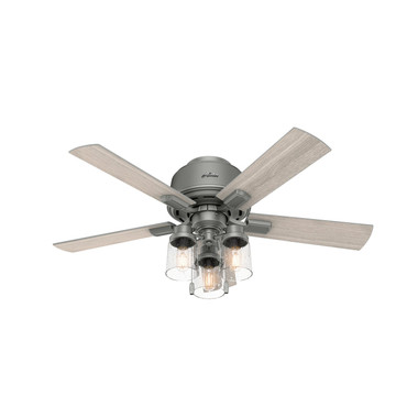 Hunter - 50653 - 44" Ceiling Fan - Hartland - Matte Silver