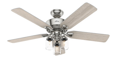 Hunter - 50604 - 52Ceiling Fan - Devon Park - Brushed Nickel