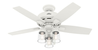 Hunter - 50418 - 44"Ceiling Fan - Bennett - Matte White