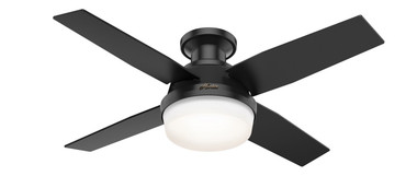Hunter - 50400 - 44" Ceiling Fan - Dempsey - Matte Black