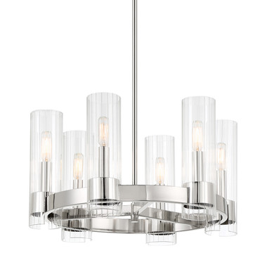 Minka-Lavery - 3895-77 - Six Light Chandelier - Vernon Place - Chrome