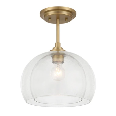 Minka-Lavery - 2725-732 - One Light Convertible Semi Flush/Pendant - Glint - Legacy Brass