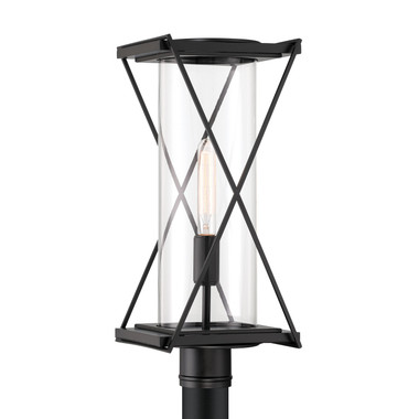 Minka-Lavery - 77605-899 - One Light Outdoor Post Mount - Rockhill - Dark Matte Black