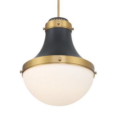 Minka-Lavery - 3934-876 - One Light Pendant - Purelight - Dark Matte Black