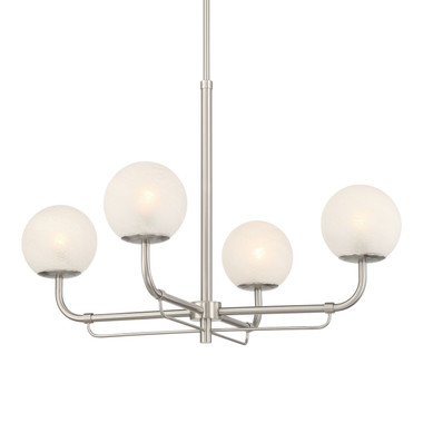 Minka-Lavery - 3797-84 - Four Light Chandelier - Whitehall - Brushed Nickel
