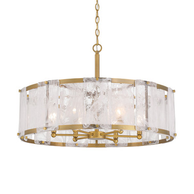 Minka-Lavery - 3636-732 - Six Light Pendant - Veil - Legacy Brass