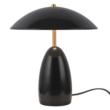 Alora - TL437012GBK - LED Table Lamp - Poppy - Glossy Black