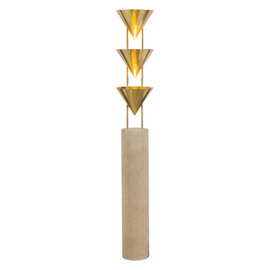 Alora - FL341367PTB - Three Light Floor Lamp - Versus - Patina Brass