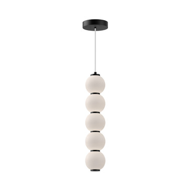 Alora - PD531515MBOP-UNV - LED Pendant - Bijou - Matte Black/Opal Matte Glass