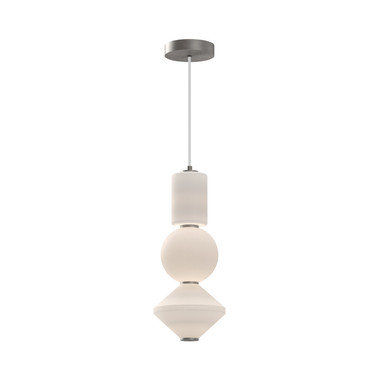 Alora - PD530341BNOP-UNV - LED Pendant - Bijou - Brushed Nickel/Opal Matte Glass