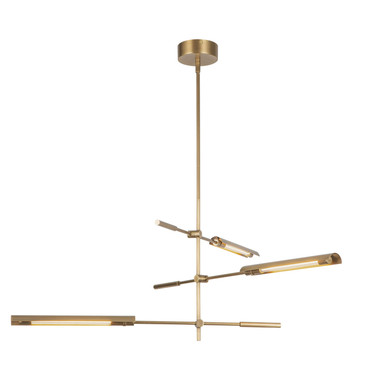 Alora - MP316403VBMS-UNV - LED Pendant - Astrid - Metal Shade/Vintage Brass