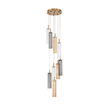 Crystorama - ADD-405-AG-AU - LED Pendant - Addis - Aged Brass