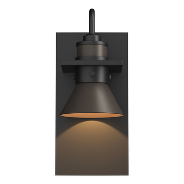 Hubbardton Forge - 307716-SKT-80-77 - One Light Outdoor Wall Sconce - Erlenmeyer - Coastal Black