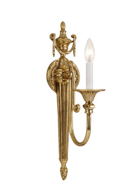 Crystorama - 7001-OB - One Light Wall Sconce - Langley - Olde Brass