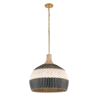 Crystorama - ZAN-9005-SG-MK - Five Light Pendant - Zanzibar - Soft Gold