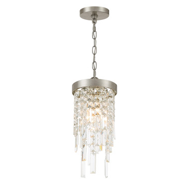 Crystorama - WIN-210-SA-CL-MWP - One Light Mini Pendant - Winfield - Antique Silver