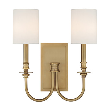 Crystorama - LLO-482-AG - Two Light Wall Sconce - Lloyd - Aged Brass