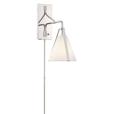 Crystorama - FUL-901-PN - One Light Task Sconce - Fulton - Polished Nickel