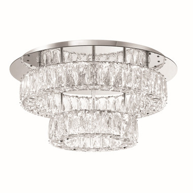 Crystorama - ED3552001CH - LED Flush Mount - Kinsley - Polished Chrome