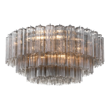 Crystorama - ADD-331-CH-SM - 16 Light Flush Mount - Addis - Polished Chrome