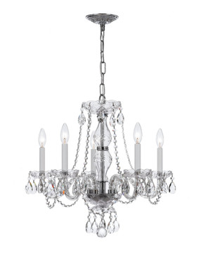 Crystorama - 5085-CH-CL-I - Five Light Chandelier - Traditional Crystal - Polished Chrome