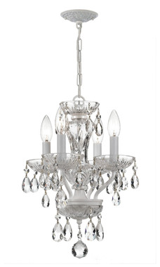Crystorama - 5534-WW-CL-MWP - Four Light Mini Chandelier - Welton - Wet White