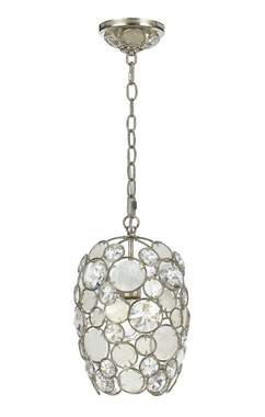 Crystorama - 523-SA - One Light Mini Chandelier - Palla - Antique Silver