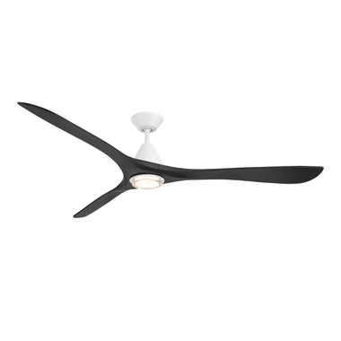 Modern Forms Fans - FR-D2504-72L-MW/MB - 72" Ceiling Fan - Carve - Matte White/Matte Black