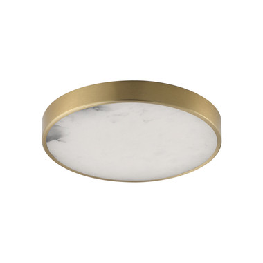 Maxim - 18214WANAB - LED Flush Mount - Slab - Natural Aged Brass