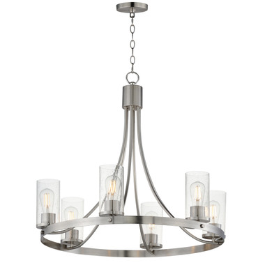 Maxim - 10466CDSN - Six Light Chandelier - Livingston - Satin Nickel
