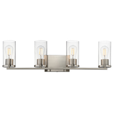 Maxim - 10464CDSN - Four Light Bath Vanity - Livingston - Satin Nickel