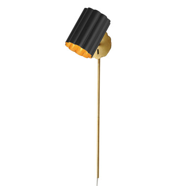 Maxim - 18050BKGL - One Light Wall Sconce - Primrose - Gold Leaf