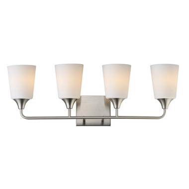 Maxim - 12884SWSN - Four Light Bath Vanity - Hudson - Satin Nickel