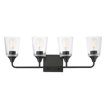 Maxim - 12884CLBK - Four Light Bath Vanity - Hudson - Black