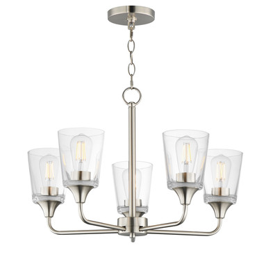 Maxim - 12875CLSN - Five Light Chandelier - Hudson - Satin Nickel
