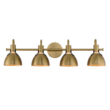 Maxim - 12344SBR - Four Light Wall Sconce - Dusk - Satin Brass