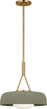 Visual Comfort Studio - SCRJPD167EBSSSOEG - One Light Pendant - Liora - Estate Brass