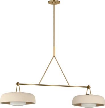 Visual Comfort Studio - SCRJLS171EBSISOEG - Two Light Linear Chandelier - Liora - Estate Brass