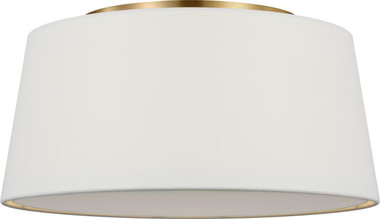 Visual Comfort Studio - SCRJFM196EBSWL - Three Light Flush Mount - Hale - Estate Brass