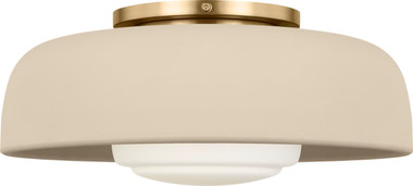 Visual Comfort Studio - SCRJFM169EBSISOEG - One Light Flush Mount - Liora - Estate Brass