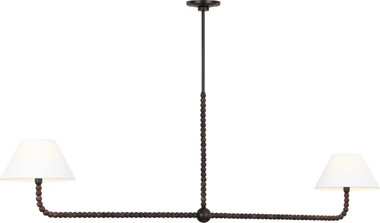 Visual Comfort Studio - SCCHCLS114AIBAWWL - Two Light Linear Chandelier - Fiona - Aged Iron