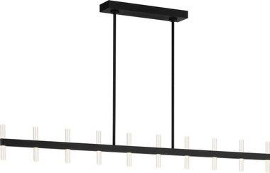 Visual Comfort Studio - SLC11120MBK - LED Linear Pendant - Silas - Midnight Black | Midnight Black