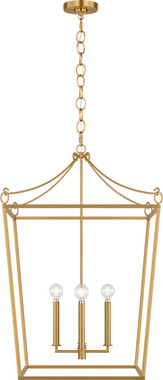 Visual Comfort Studio - KSC1194BBS - Four Light Lantern - Carlyle - Burnished Brass | Burnished Brass