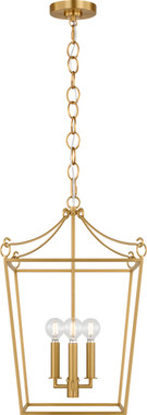 Visual Comfort Studio - KSC1183BBS - Three Light Lantern - Carlyle - Burnished Brass | Burnished Brass